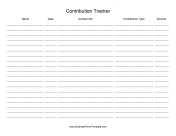 Contribution Tracker