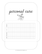 Personal Care Envelope