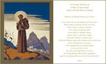 Prayer Of Saint Francis Funeral Card (2 per page)