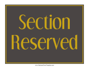 Section Reserved