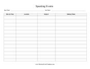 Speaking Events Tracker