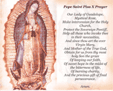 Virgin Of Guadalupe Holy Card (2 per page)