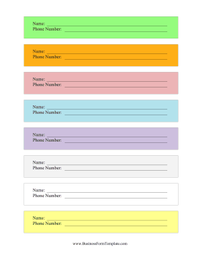 Basic Entry Form Business Form Template