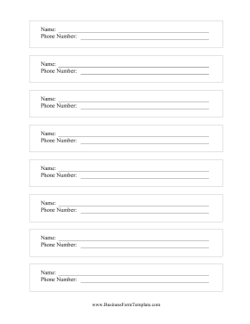 Basic Entry Form White Business Form Template