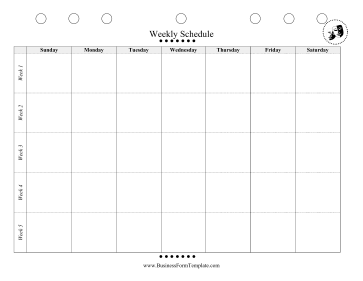 Blank Schedule Ongoing Business Form Template