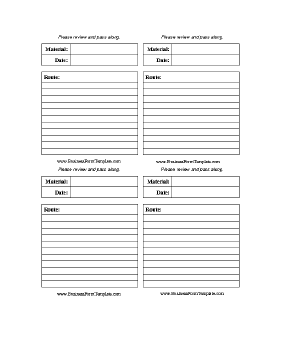Routing Labels Multiple Business Form Template
