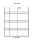 Child Care Sign In Sheet