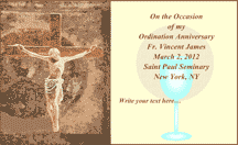 Ordination Anniversary Card (2 per page)
