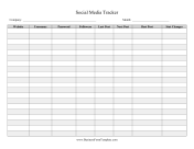 Social Media Tracker