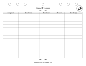 Sound Inventory Sheet