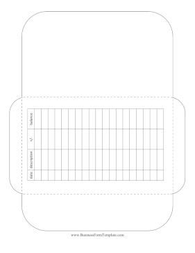 Blank Cash Envelope Business Form Template