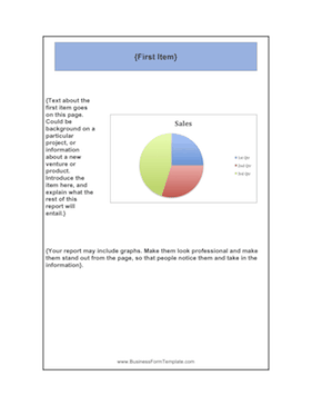 Business Report Template Business Form Template