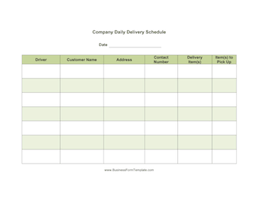 Day: How to Schedule  Deliveries