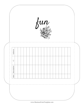 Fun Cash Envelope Business Form Template