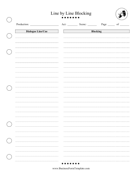 Page Blocking Breakdown Business Form Template