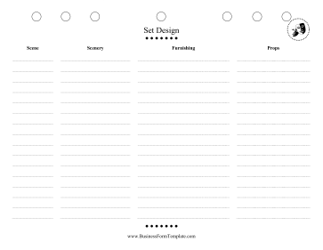 Set Design Business Form Template