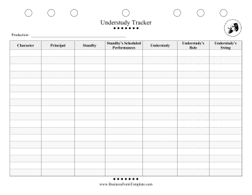 Understudy Tracker Business Form Template
