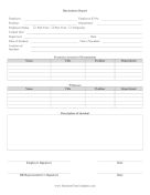 Harassment Report Form Business Form Template