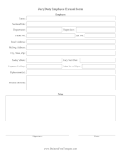 Jury Duty Employee Work Excusal Business Form Template