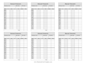 Manual Timecard Bi-Weekly Mini Business Form Template