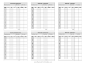 Manual Timecard Semi-Monthly Mini Business Form Template