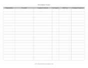 Subscriptions Tracker Business Form Template