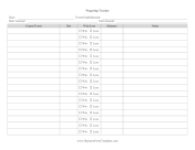 Wagering Tracker Business Form Template